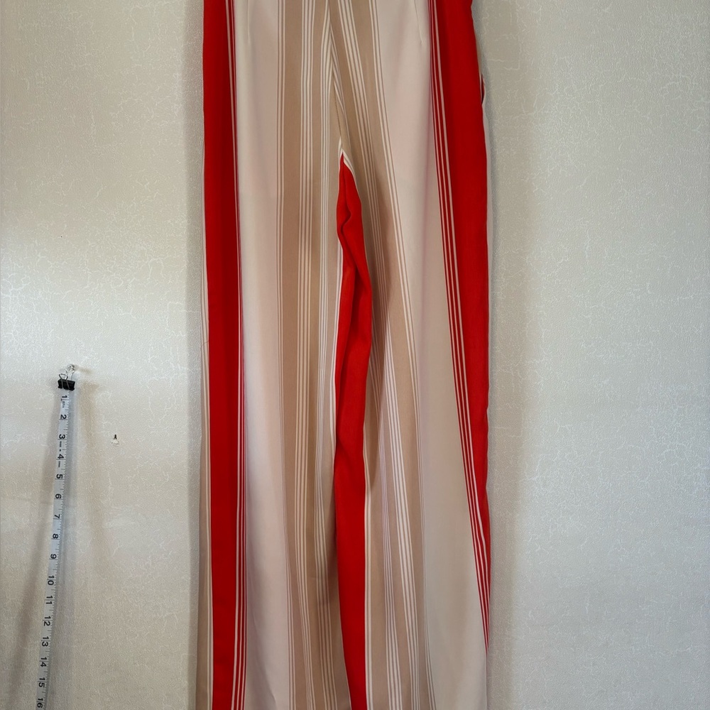 Forever 21 | Red and Cream Striped Wide Leg Pants | XS - Picture 3 of 5